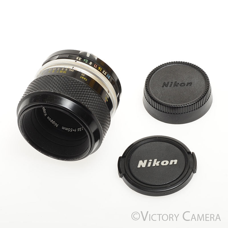 Nikon Micro-Nikkor 55mm f3.5 Non-AI Macro Lens [EXC+] - Victory Camera