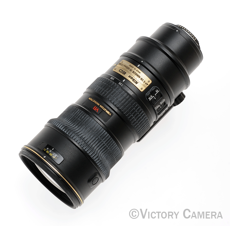 Nikon AF-S Nikkor 70-200mm f2.8 G ED VR Telephoto Zoom Lens  [EXC+] - Victory Camera