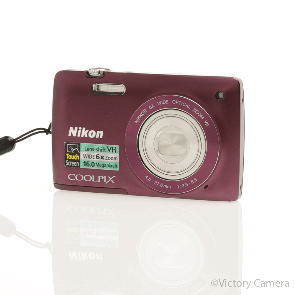 Nikon CoolPix S4300 16MP Plum Digital Point & Shoot Camera [EXC+] - Victory Camera