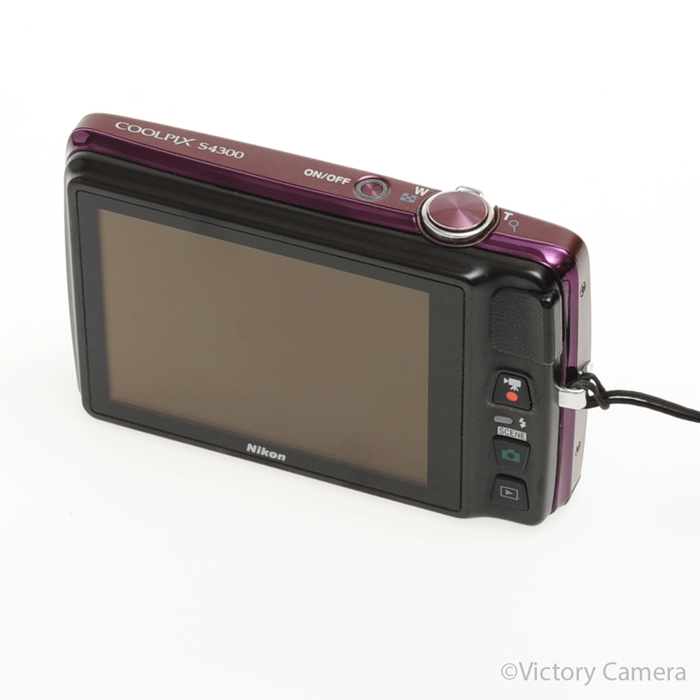Nikon CoolPix S4300 16MP Plum Digital Point & Shoot Camera [EXC+] - Victory Camera