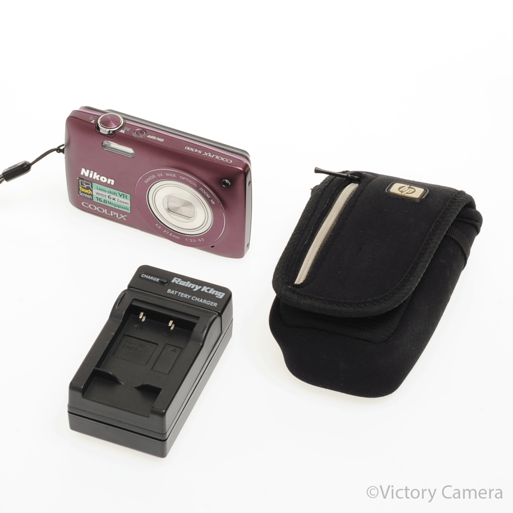Nikon CoolPix S4300 16MP Plum Digital Point & Shoot Camera [EXC+] - Victory Camera