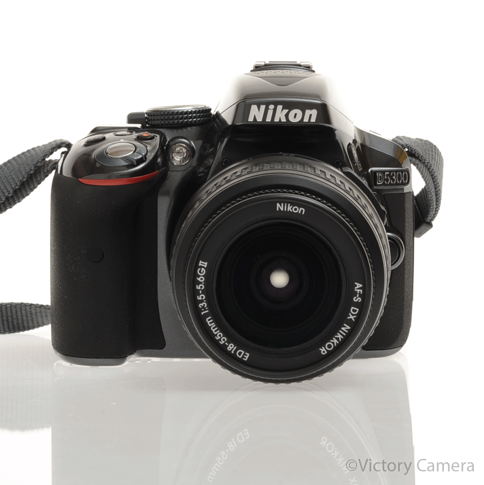 Nikon D5300 Grey 24.2MP Digital SLR Camera 18-55mm Zoom Lens [MINT-] - Victory Camera