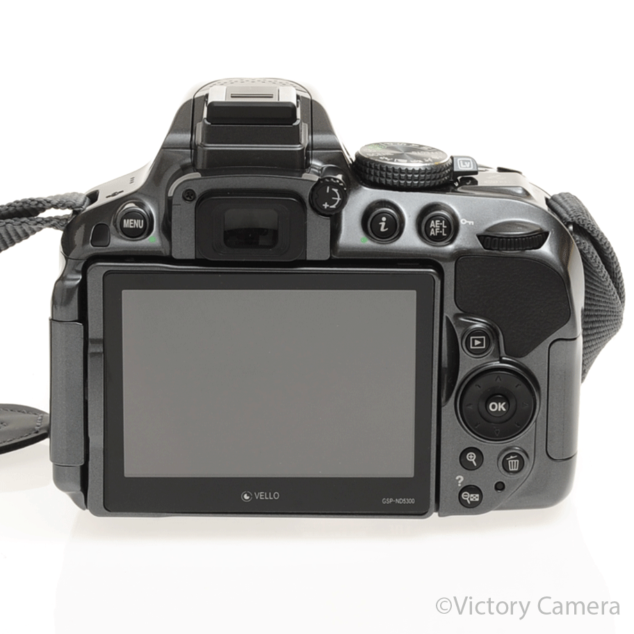 Nikon D5300 Grey 24.2MP Digital SLR Camera 18-55mm Zoom Lens [MINT-] - Victory Camera