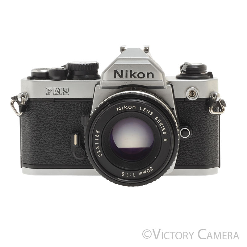 Nikon FM2-N FM2N Chrome Camera Body w/ 50mm f1.8 AI-s Lens -New Seals- [EXC-] - Victory Camera