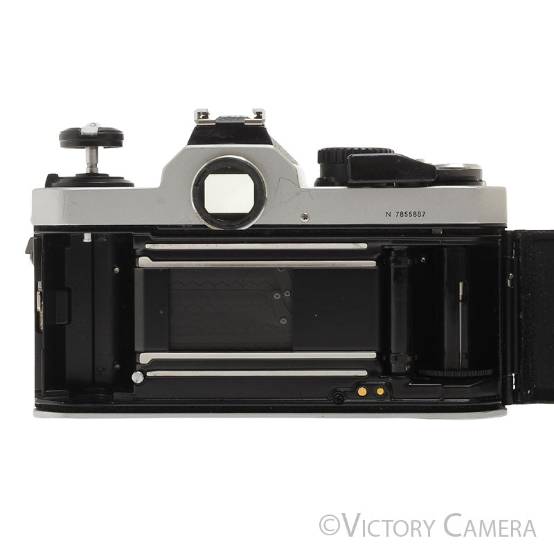 Nikon FM2-N FM2N Chrome Camera Body w/ 50mm f1.8 AI-s Lens -New Seals- [EXC-] - Victory Camera