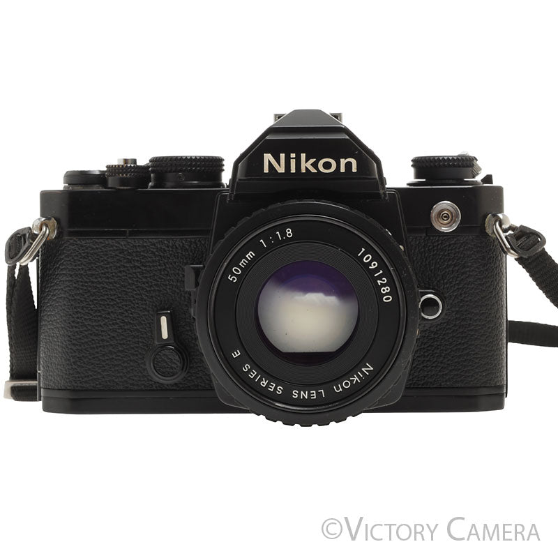 Nikon FM Black 35mm Film Camera w/ 50mm f1.8 AI-s Lens [EXC] - Victory Camera