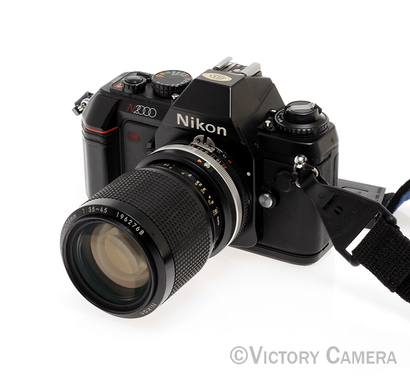 Nikon N2000 35mm Film Camera w/ 35-105mm f3.5-4.5 Zoom Lens [EXC] - Victory Camera