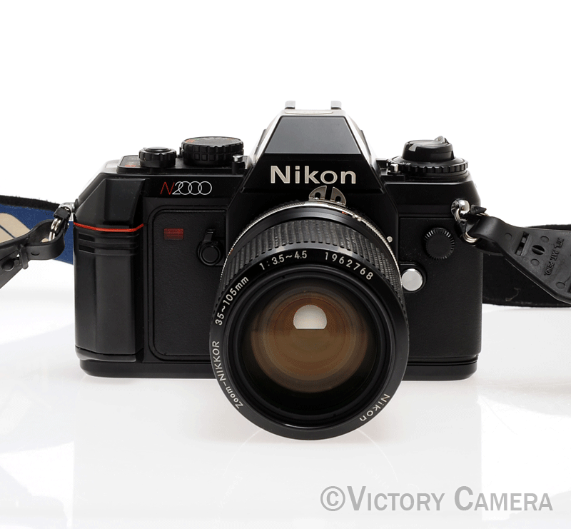 Nikon N2000 35mm Film Camera w/ 35-105mm f3.5-4.5 Zoom Lens [EXC] - Victory Camera