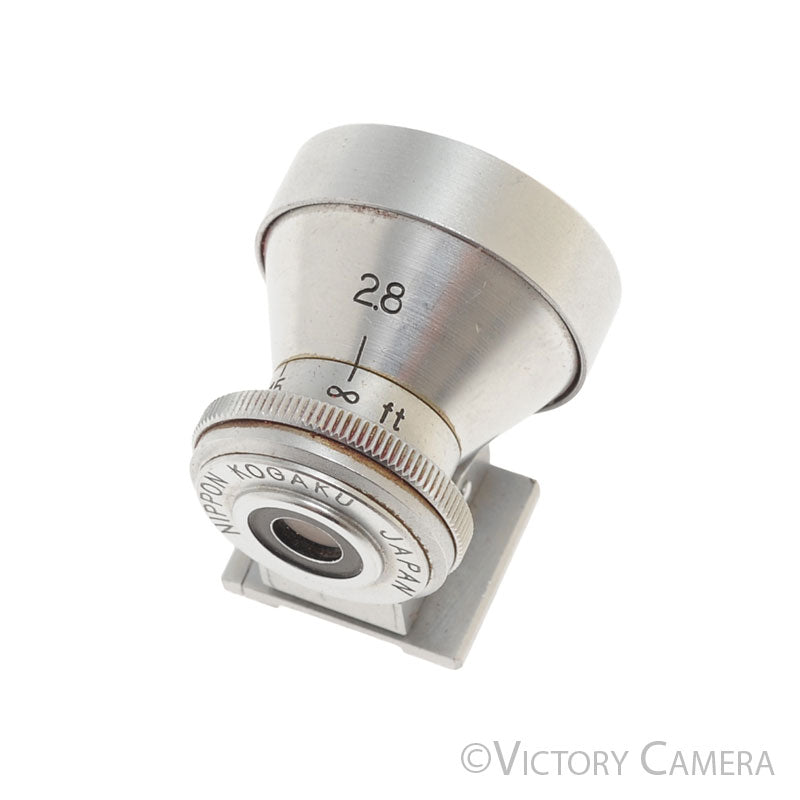 Nikon Rare Nippon Kogaku 28mm Chrome Finder for Rangefinder Camera [EXC+] - Victory Camera