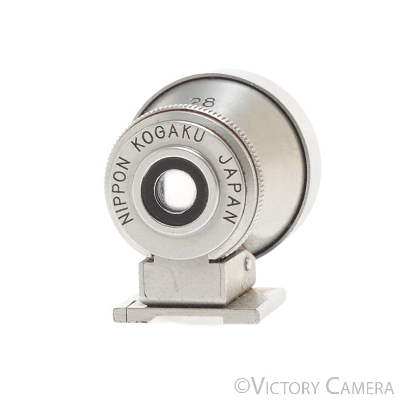 Nikon Rare Nippon Kogaku 28mm Chrome Finder for Rangefinder Camera [EXC+] - Victory Camera