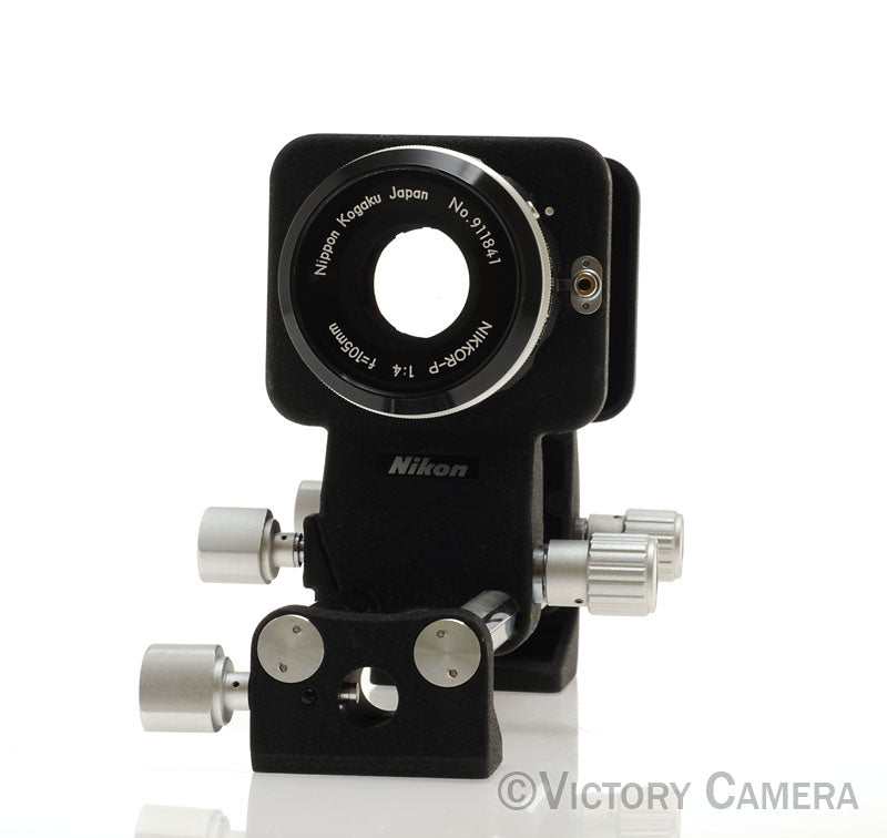 Nikon Nikkor-P 105mm f4 Short Lens for Bellows w/ PB-5 [EXC+] - Victory Camera