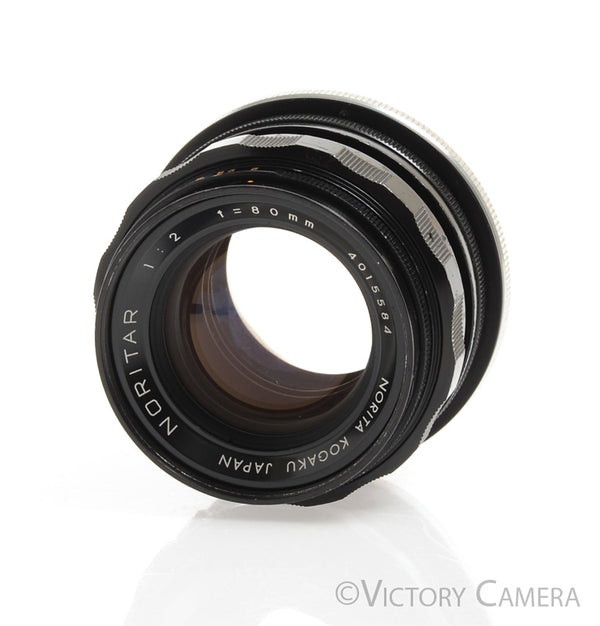 NORITA KOGAKU NORITAR 80mm f/2 レンズ Norita Kogaku 80mm f2 Noritar Prime Lens Adapted for Canon EF Mount