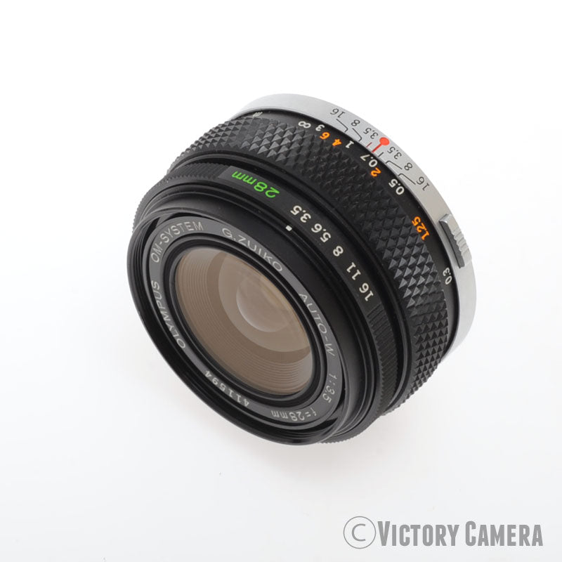 Olympus G.Zuiko 28mm F3.5 Auto-W OM Wide-Angle Prime Lens [EXC+]