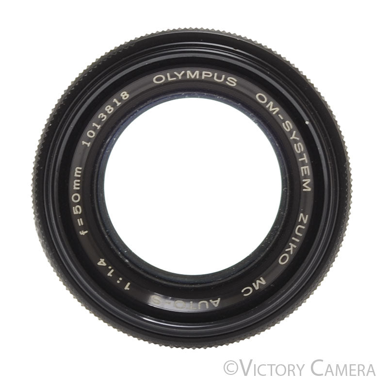 Olympus G.Zuiko 50mm f1.4 Auto-S OM Manual Focus Prime Lens [EXC+] - Victory Camera