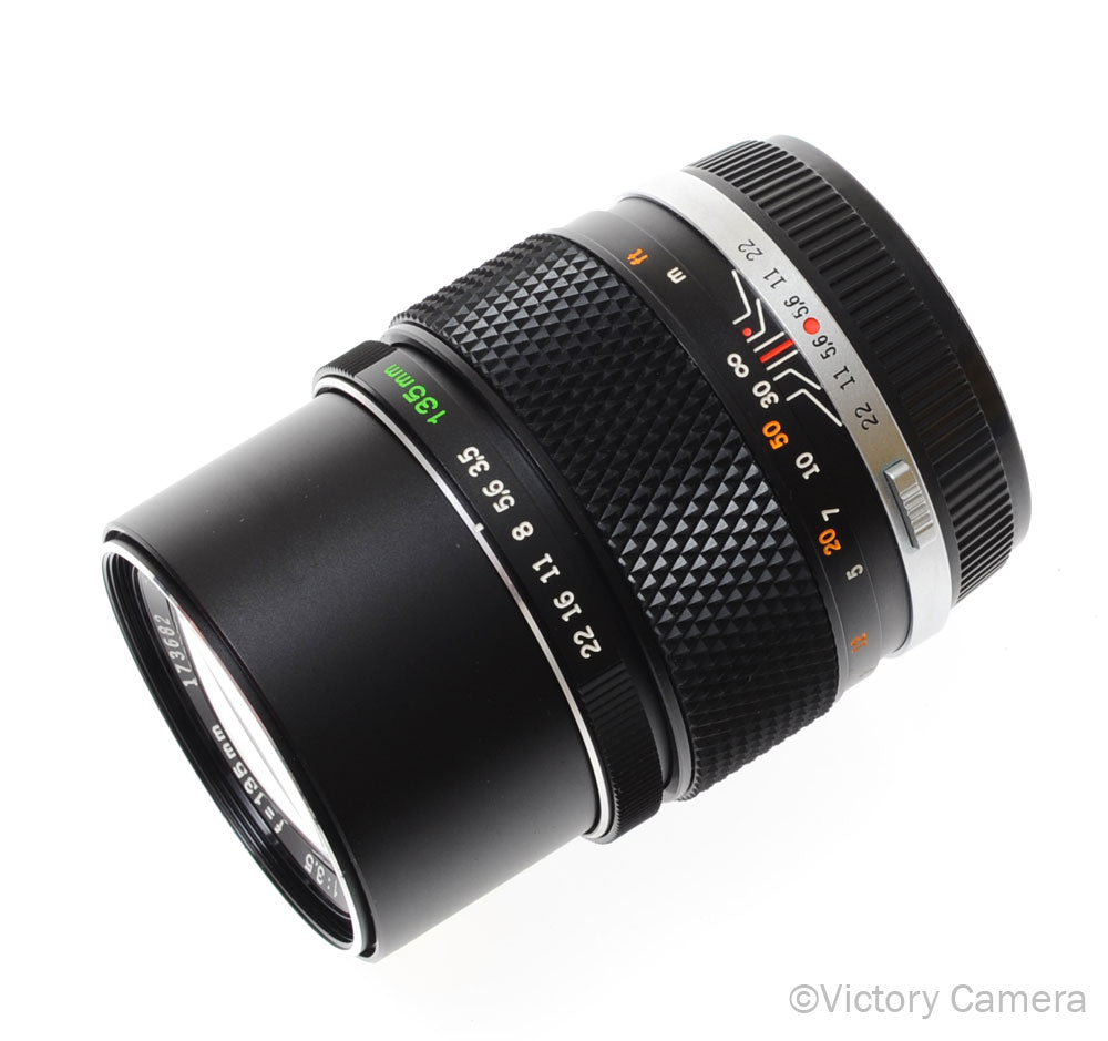 Olympus Auto-T 135mm f3.5 E.Zuiko Telephoto Prime Lens for OM [EXC+] image 1