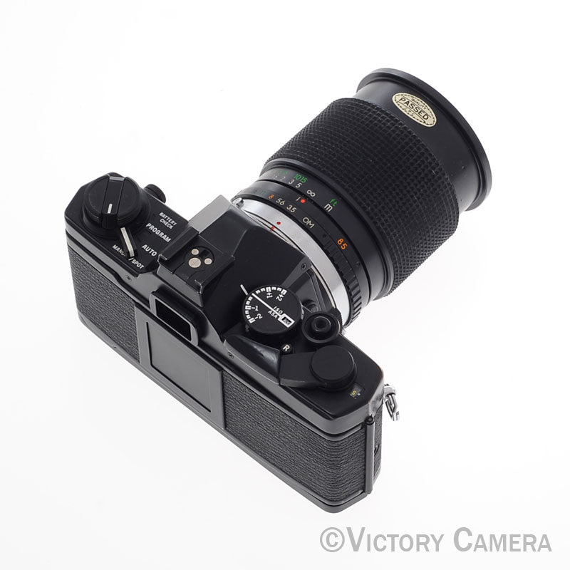 Olympus OM-2S Program Black Film Camera Body w/ 28-85mm Zoom Lens [EXC-] - Victory Camera