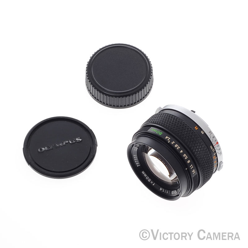 Olympus G.Zuiko 50mm f1.4 Auto-S OM Manual Focus Prime Lens [EXC-] - Victory Camera