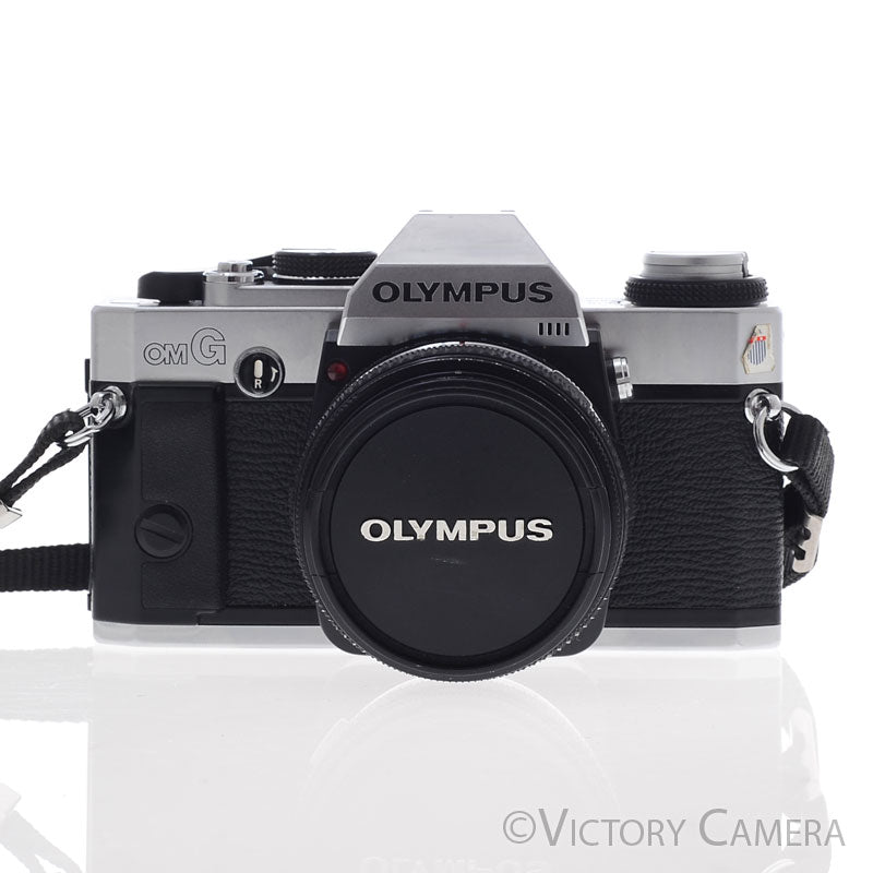 Olympus OMG OM-G Chrome Film Camera w/ 50mm f1.8 Lens [EXC+] - Victory Camera