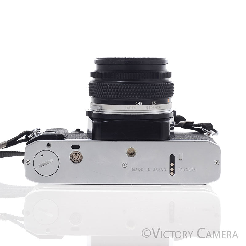 Olympus OMG OM-G Chrome Film Camera w/ 50mm f1.8 Lens [EXC+] - Victory Camera