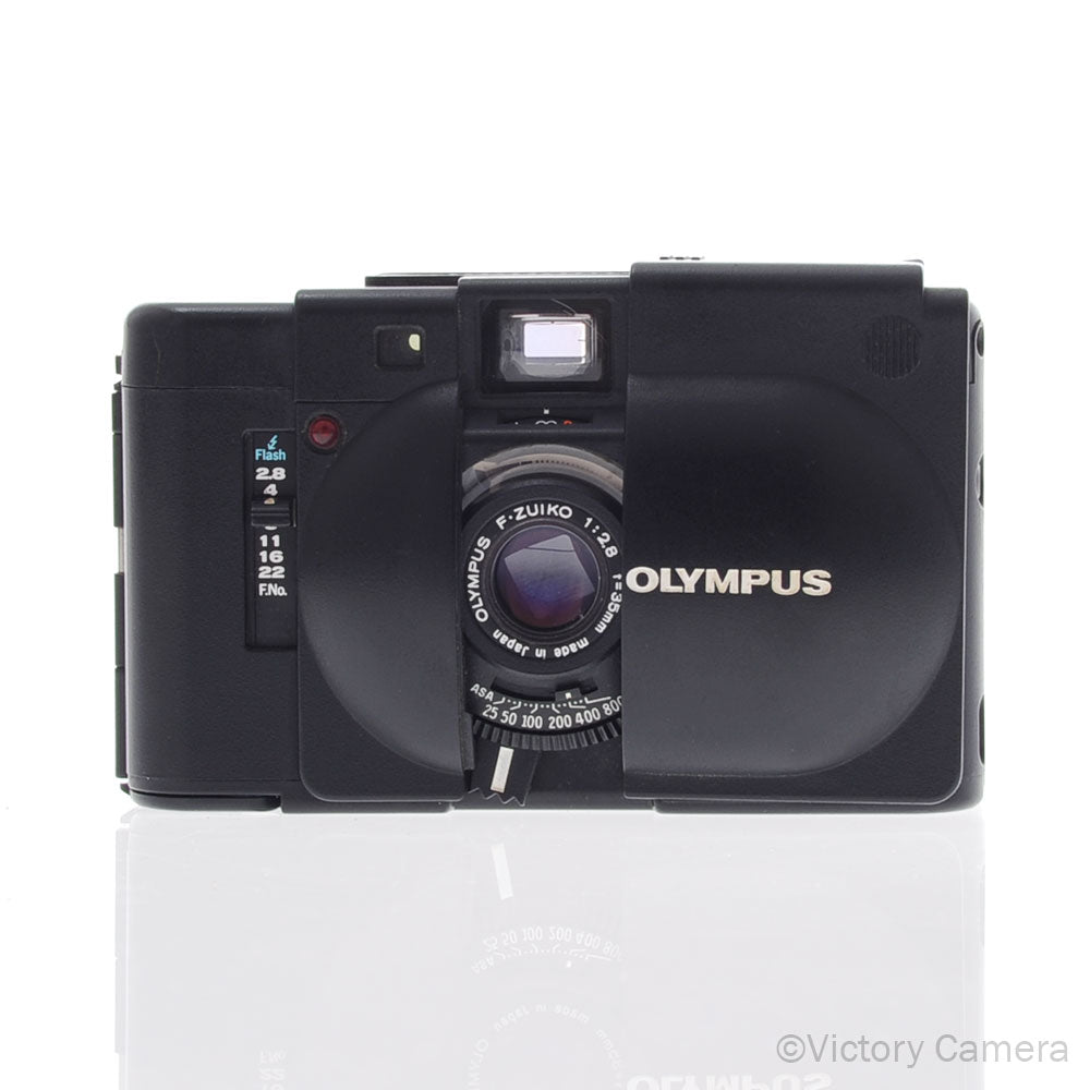 Olympus XA 35mm Rangefinder Film Camera w/ 35mm f2.8 Lens - Victory Camera
