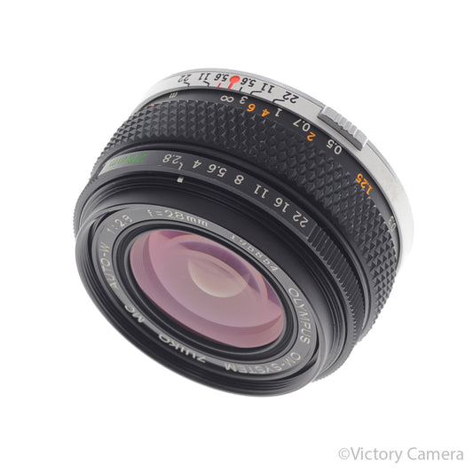 Olympus OM Zuiko Auto-W 28mm f2.8 Wide Angle Prime Lens [EXC+] image 1