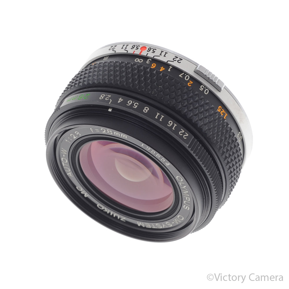 Olympus OM Zuiko Auto-W 28mm f2.8 Wide Angle Prime Lens [EXC+] - Victory Camera
