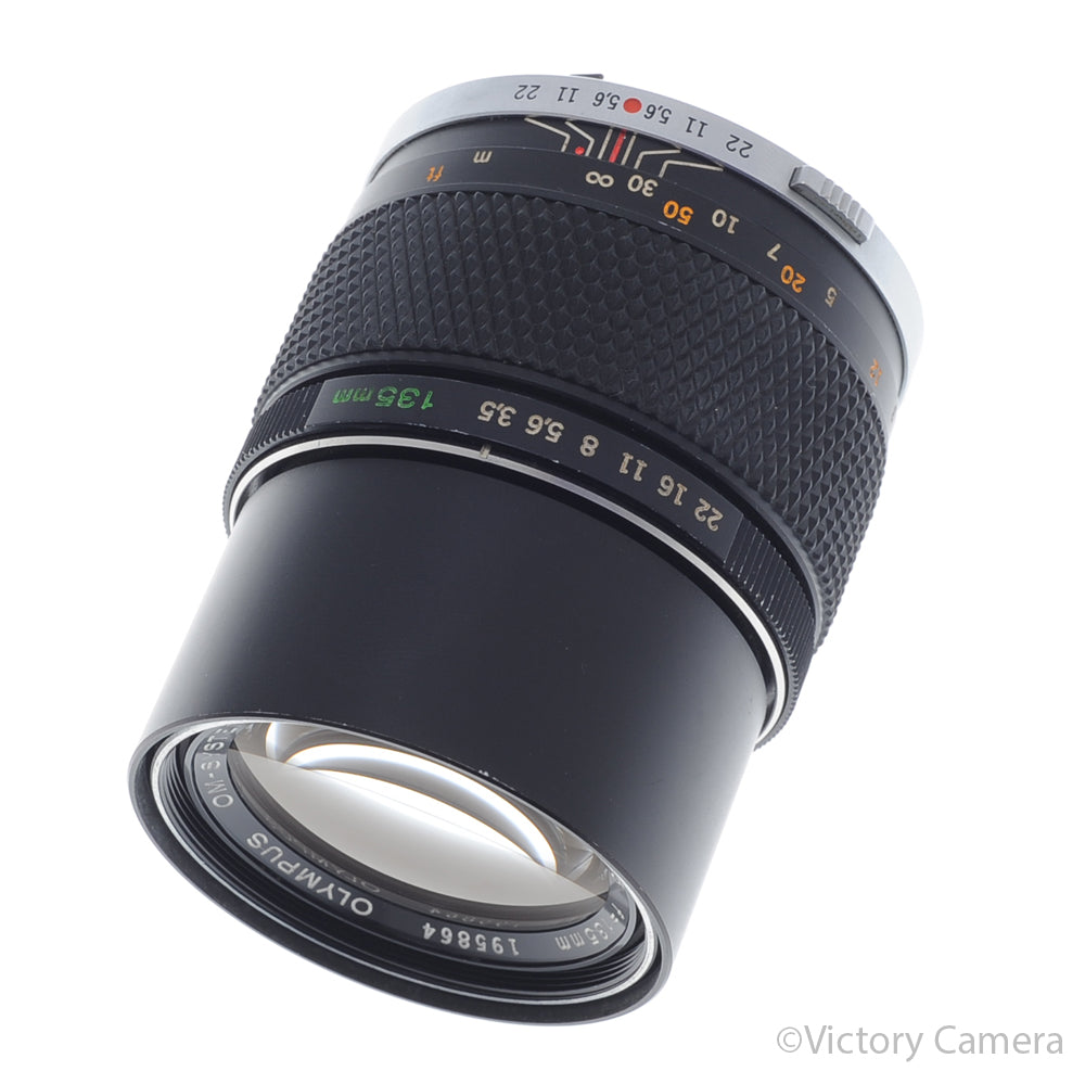 Olympus Auto-T 135mm f3.5 E.Zuiko Telephoto Prime Lens for OM [EXC+] image 1