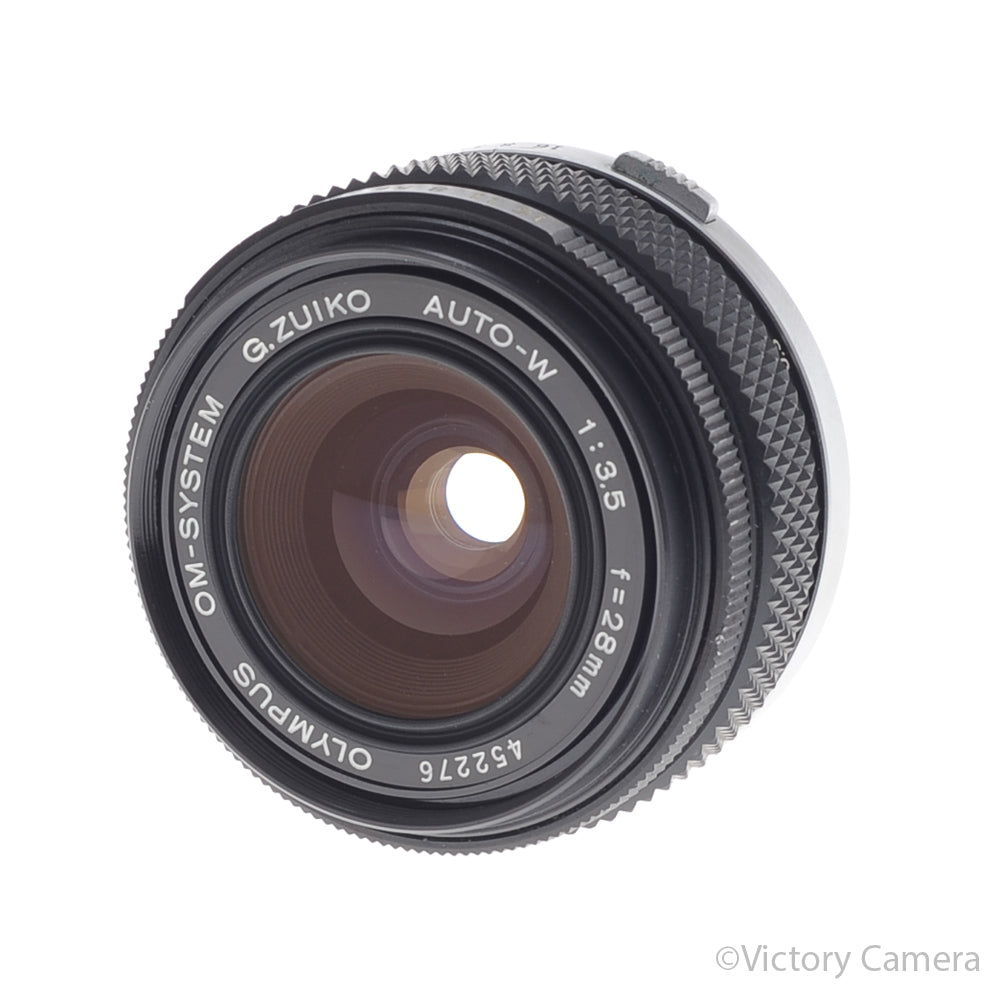 Olympus G.Zuiko 28mm F3.5 Auto-W OM Wide-Angle Prime Lens [EXC] - Victory Camera
