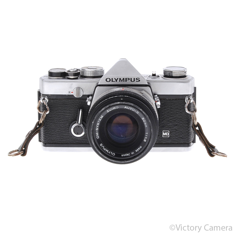 Olympus OM-1 MD Chrome Film Camera Body w/ 50mm f1.8 Lens [BGN] - Victory Camera
