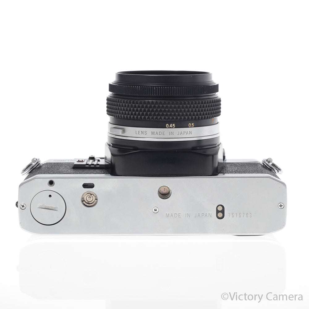 Olympus OM-10 OM10 Chrome 35mm Camera w/ 50mm f1.8 Lens [EXC+] image 4