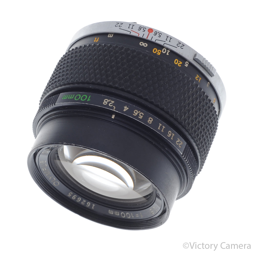 Olympus OM 100mm f2.8 E.Zuiko Telephoto Portrait Prime Lens [GOOD] image 1