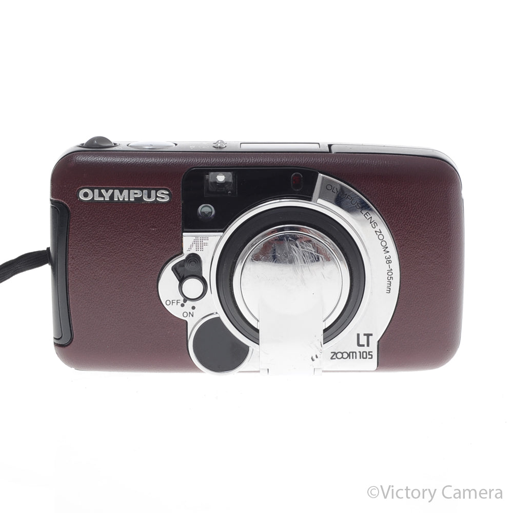 Olympus Zoom 105 LT Burgundy 35mm Point & Shoot Camera [EXC-] image 2