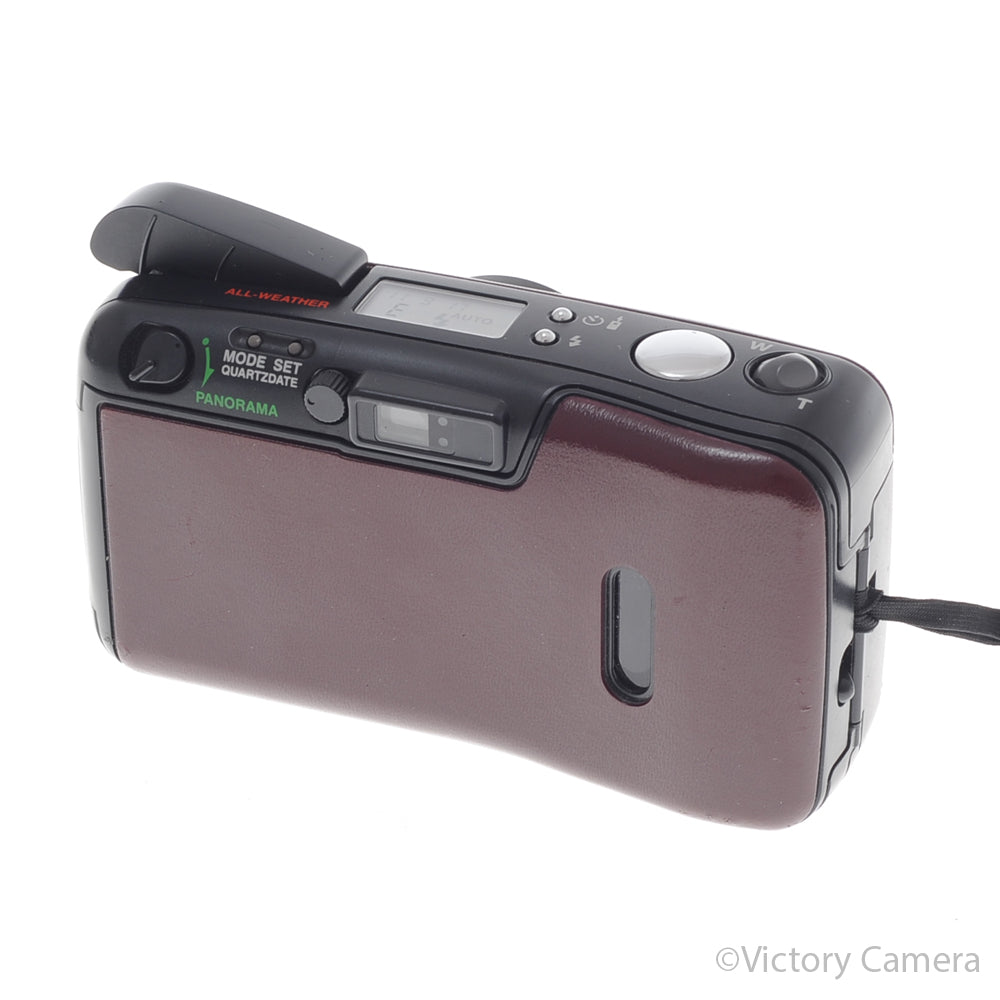 Olympus Zoom 105 LT Burgundy 35mm Point & Shoot Camera [EXC-] image 4