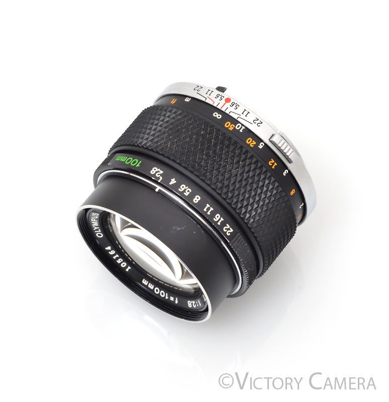 Olympus OM 100mm f2.8 E.Zuiko Telephoto Portrait Prime Lens [EXC-] - Victory Camera