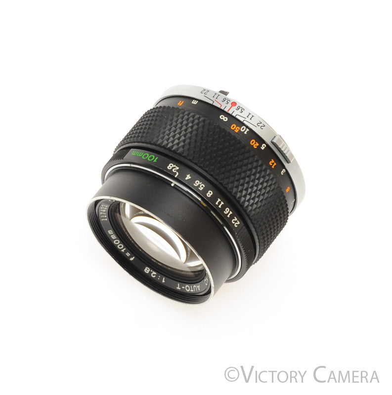 Olympus OM 100mm f2.8 E.Zuiko Telephoto Portrait Prime Lens [EXC-] - Victory Camera