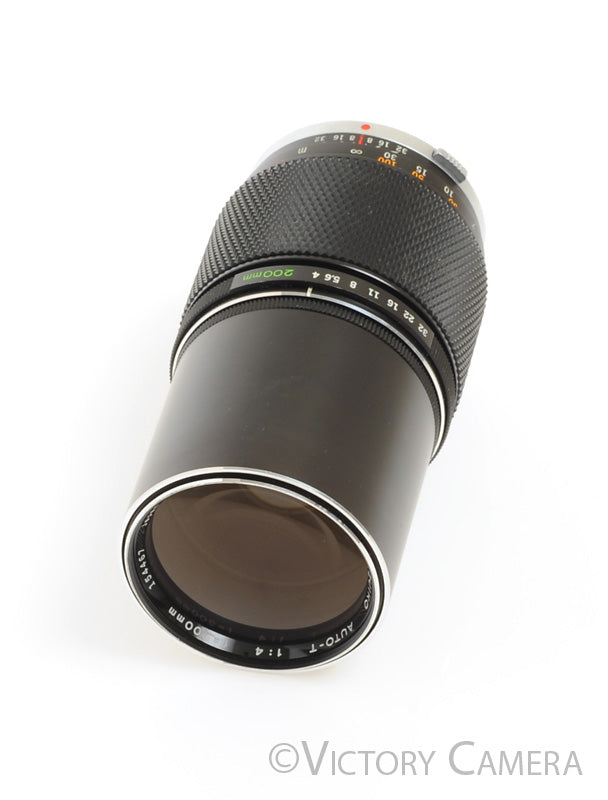 Olympus E.Zuiko 200mm f4 Auto-T Telephoto Prime Lens for OM Mount  [EXC+] - Victory Camera
