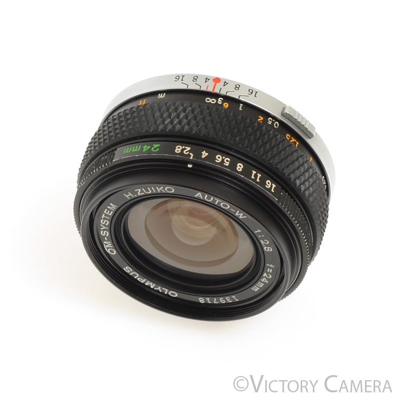 Olympus OM 24mm f2.8 H.Zuiko Auto-W Wide Angle Lens [EXC] - Victory Camera
