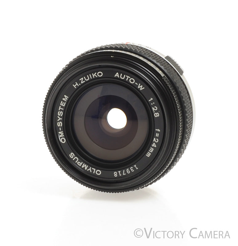 Olympus OM 24mm f2.8 H.Zuiko Auto-W Wide Angle Lens [EXC] - Victory Camera