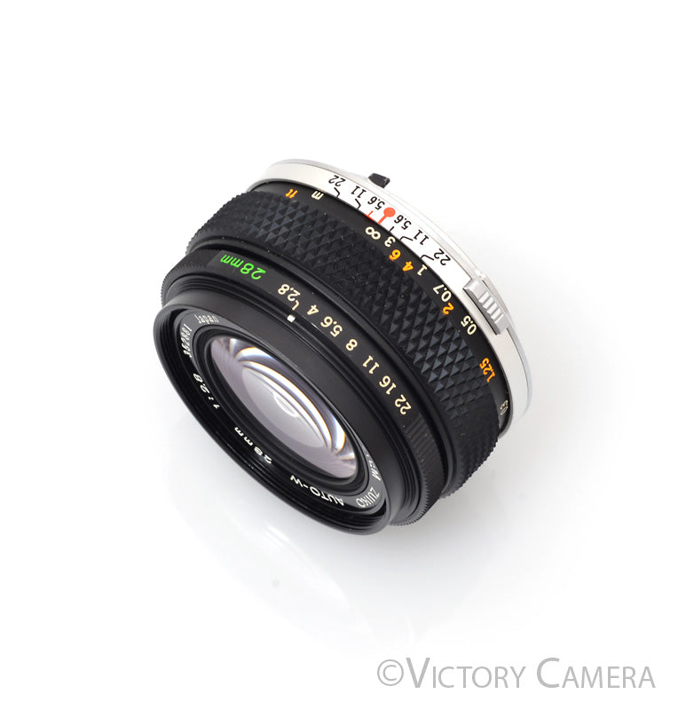 Olympus OM Zuiko Auto-W 28mm f2.8 Wide Angle Prime Lens  [EXC+] - Victory Camera