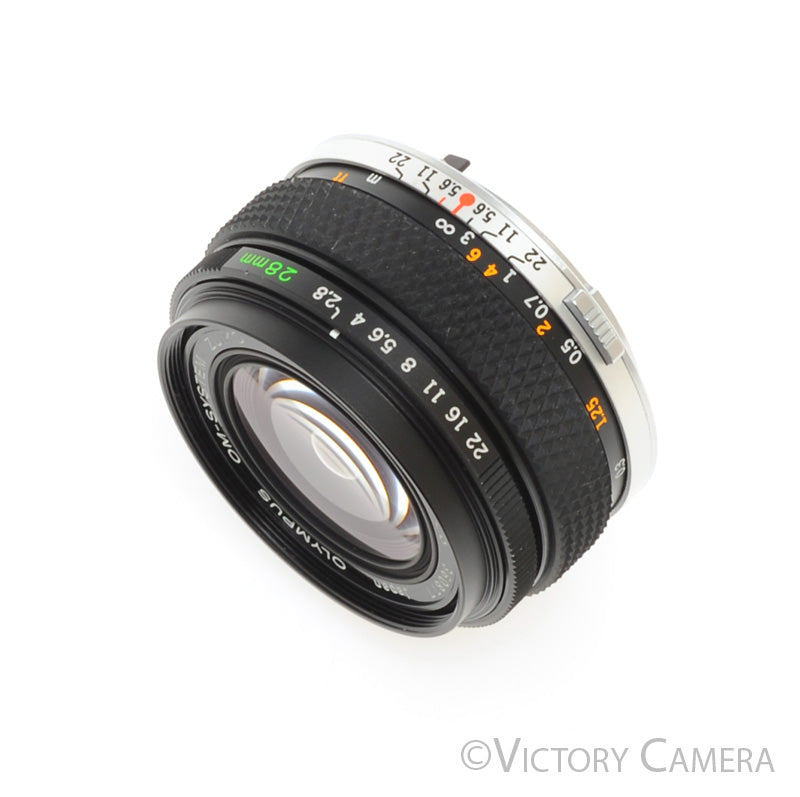 Olympus OM Zuiko Auto-W 28mm f2.8 Wide Angle Prime Lens [MINT-] - Victory Camera