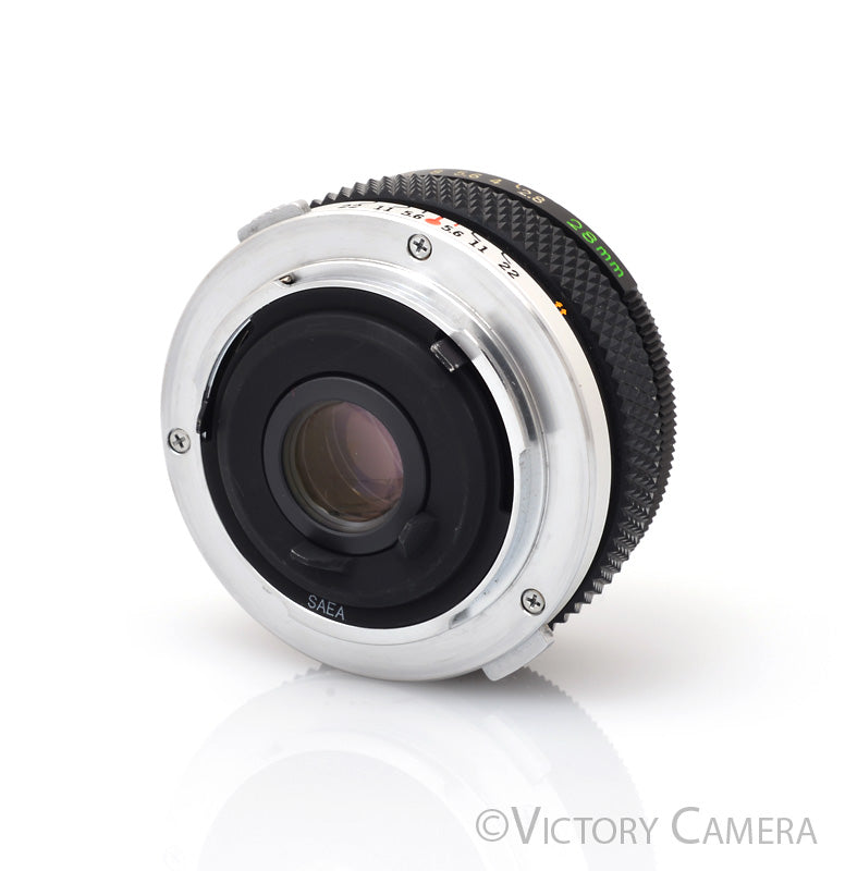 Olympus OM Zuiko Auto-W 28mm f2.8 Wide Angle Prime Lens  [EXC+] - Victory Camera