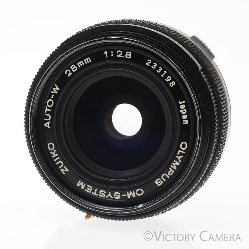 Olympus OM Zuiko Auto-W 28mm f2.8 Wide Angle Prime Lens [EXC-] - Victory Camera