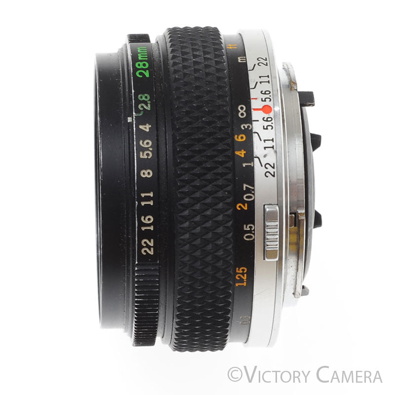Olympus OM Zuiko Auto-W 28mm f2.8 Wide Angle Prime Lens [EXC-] - Victory Camera