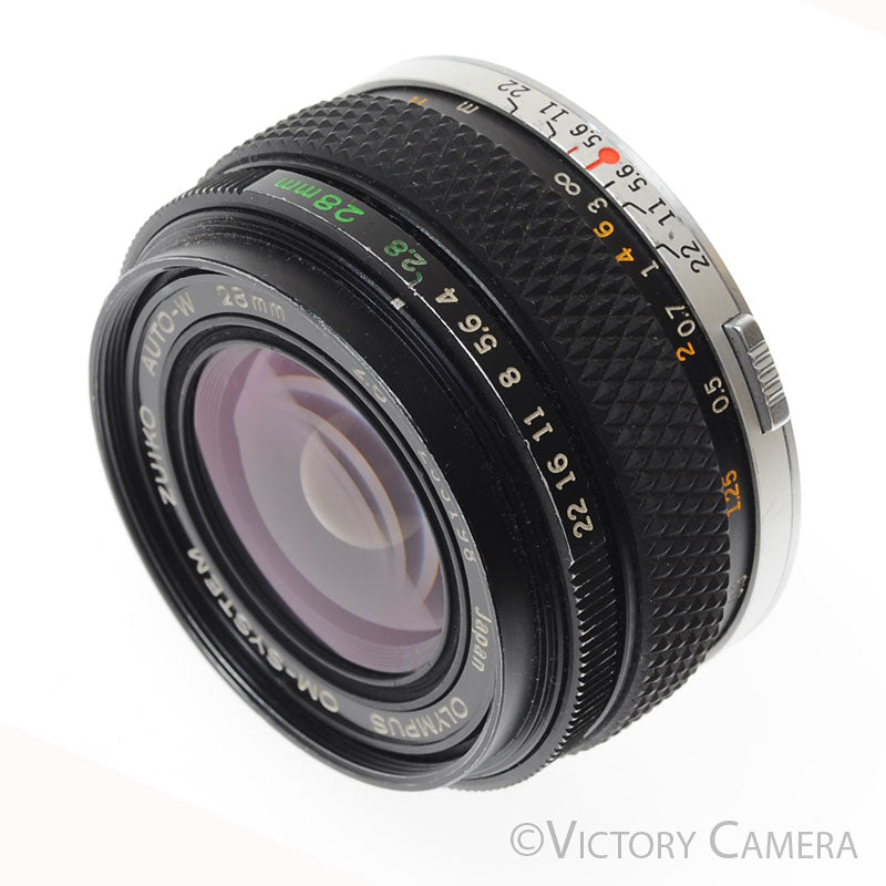 Olympus OM Zuiko Auto-W 28mm f2.8 Wide Angle Prime Lens [EXC-] - Victory Camera