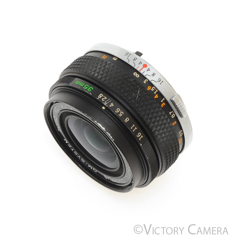Olympus G.Zuiko 35mm f2.8 Auto-W OM Wide Angle Prime Lens [EXC-] - Victory Camera
