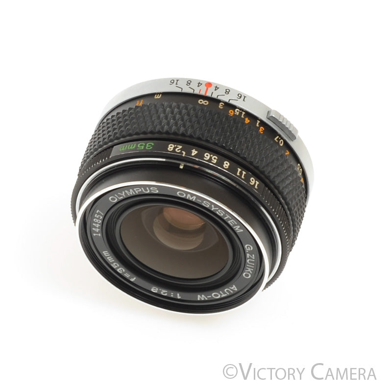 Olympus G.Zuiko 35mm f2.8 Auto-W OM Wide Angle Prime Lens [EXC+] - Victory Camera
