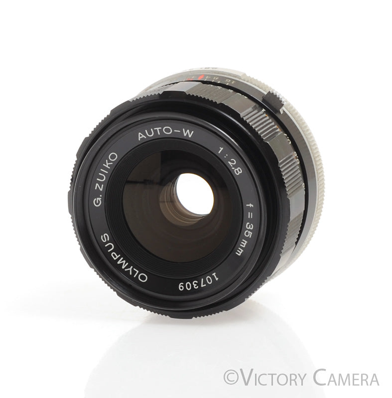 Olympus v. Rare 35mm f2.8 G. Zuiko Wide Lens for FTL M42 Screw Mount -Clean- - Victory Camera