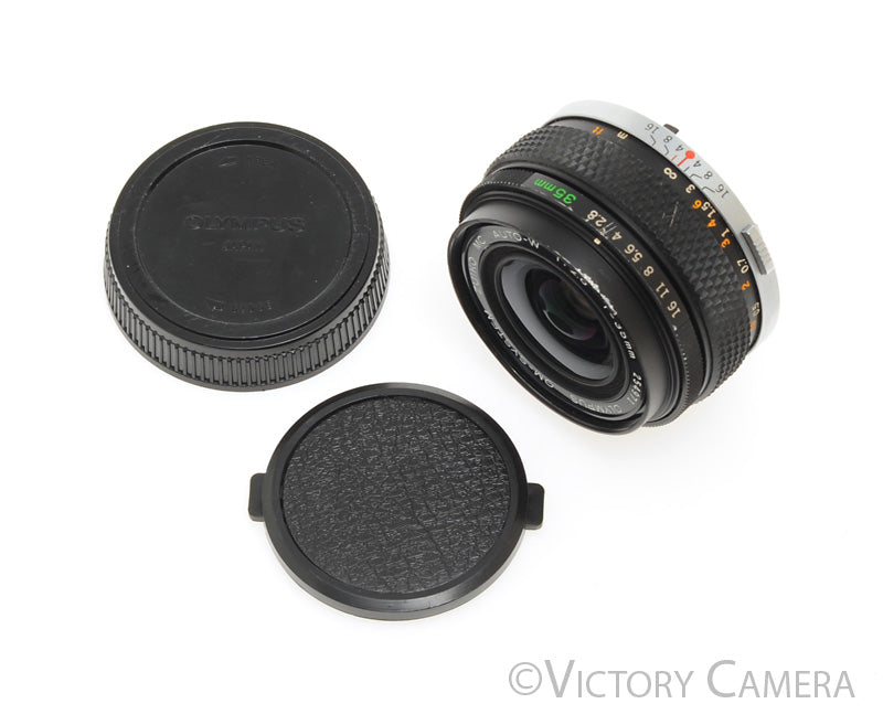 Olympus G.Zuiko 35mm f2.8 Auto-W OM Wide Angle Prime Lens [EXC-] - Victory Camera