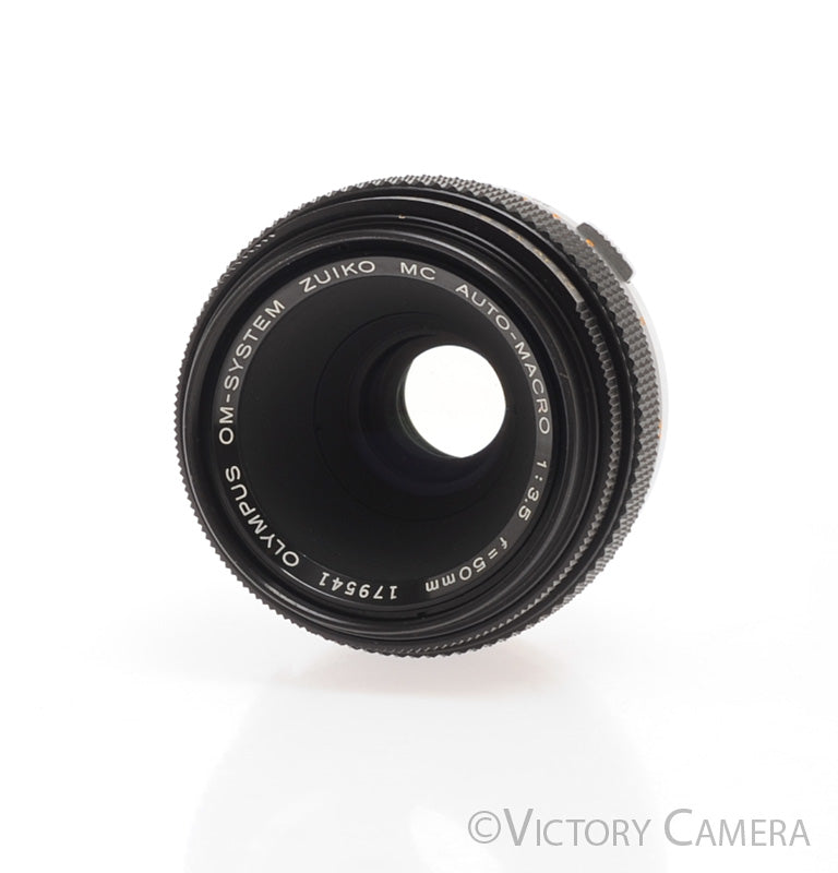 Olympus OM 50mm f3.5 1:2 MC Macro Prime Lens w/ Case [EXC] - Victory Camera