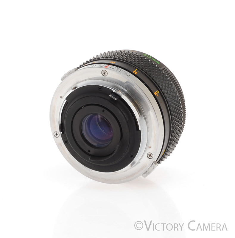 Olympus OM 50mm f3.5 1:2 MC Macro Prime Lens w/ Case [EXC] - Victory Camera